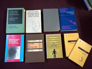 Lot of 8 Academic Science Math Philosophy Books Mixed HC PB Good