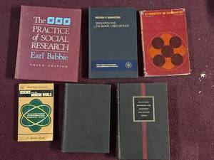 Vintage Academic Science & Social Research Books Lot of 6 Hardcover PB