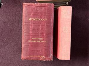 1910 Medicology Home Encyclopedia of Health Illustrated Hardcover Book