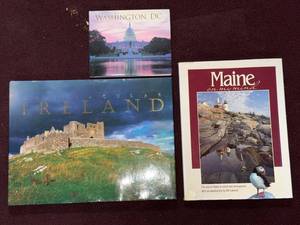3 Travel Coffee Table Books Washington DC Ireland Maine Photo Books