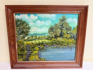 F. Burca Framed Landscape Painting