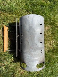 Charcoal Chimney Starter With Wood Handle