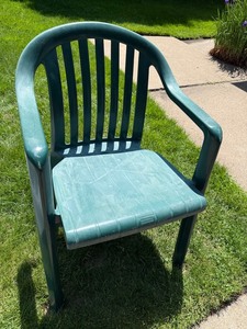 Green Plastic Patio Chair