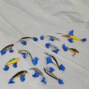 Lot of 12 Rapalas, Rattle Traps