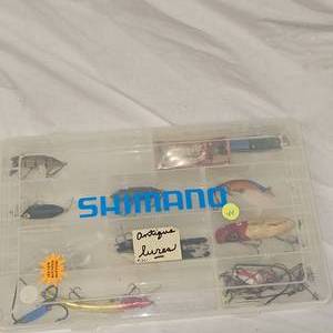 Tackle Box with Antique Lures