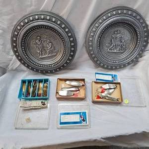 Lot of Northern, Musky, Spoons, and Wall Hangings