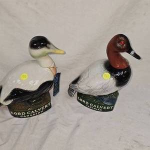 2-Lord Calvert Duck Decanters