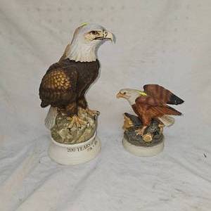 Centennial Eagle Decanter and Eagle Statue