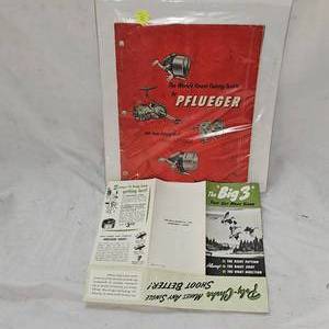 Original 1961 Pflueger Catalog #97 abd 1950s Polychoke Paper