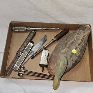 Screw Drills, Nice Cork Mallard Decoy 1950s Misc