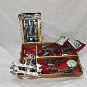 Lot of Crescent Wrenches and Tools