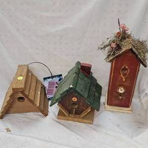 Lot of 3, As New Birdhouses