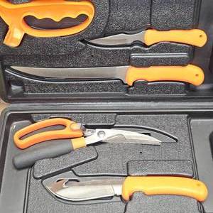 Deer, Fish, Butchering Knife Set, As New