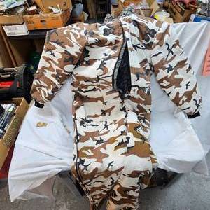 Large White Insulated Coveralls