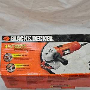 As New, Black and Decker 4 12 Grinder