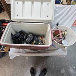 Grease, LED Lights,48 qt Coleman Cooler