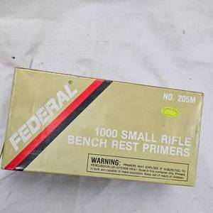 Federal Small Rifle Bench Rest Primers, 1000 Brick(205m)