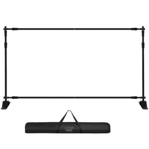 SVOPES Backdrop Banner Stand 120 in. x 90 in. Arbor Step and Repeat for Trade Show Wall, Photo Booth Background