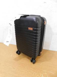 Kensie 20 in. Black Hardcase Expandable Carry-on Luggage