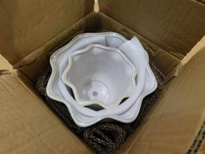 (2) Fluted Planters
