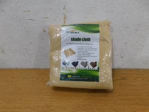 Shatex 6 ft. x 12 ft. Beige 90% Shade Cloth Protect Your Plant for Greenhouse, Patio Sun Shades and Privacy Screen Fence