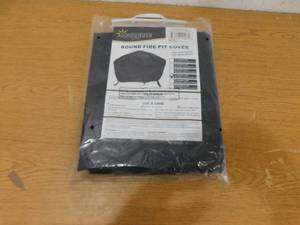 Sunnydaze 48 in. Black Durable Weather-Resistant Round Fire Pit Cover