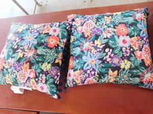 (2) Floral Pillows