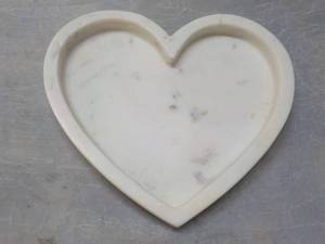 Marble Heart Tray 8 x 8...