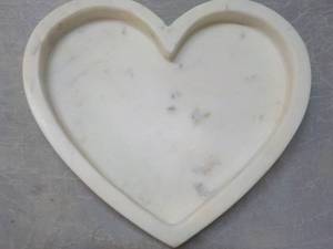 Marble Heart Tray 8 x 8...