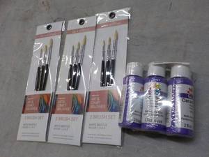 Acrylic Paint and Brushes...