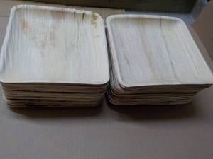 54 Palm Leaf Square Plates...