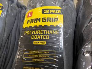 36 pair Firm Grip size large Work G...