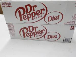 2 Diet Dr Pepper 12 packs ...