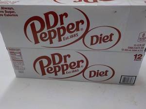 2 Diet Dr Pepper 12 packs ...