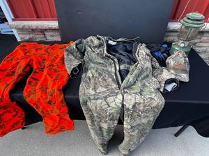 Realtree Camouflage Hunting Gear - Jackets & Pants, Coleman Lantern, Grouse-A-Thon Cap