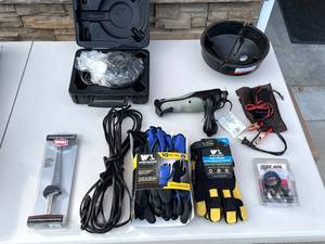 Rapala Heavy Duty Electric Knife Fillet Combo, Trailer Hub Kit, Assorted Tools Inc Rapido 6 Replacement Blade Kit for Electric File, Gloves & More