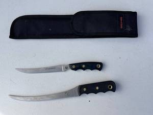 Knives of Alaska Kukri Style Hunting Knives - 2-Piece Set Como & Steelheader