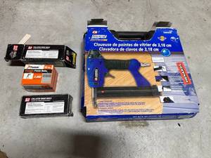 Campbell Hausfeld 18-Gauge Brad Nailer with Assorted Nails (Grip-Rite, Paslode, Menards)