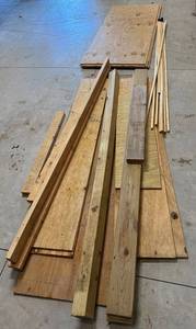 Assorted Lumber & Plywood Sheets - Long Wood Planks & Offcuts