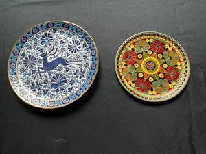 Hand Made Rodos-Hellas NASSOS Plate & Minakari Style Multi Color Plate