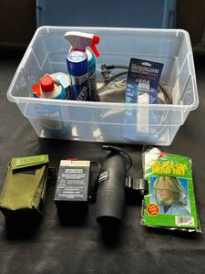 Garmin GPS Handheld (untested), Havalon Blades #60A & Coghlans No-See-Um Head Net - Outdoor Accessories Mix - content quantities unverified