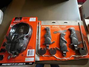 Spinner Targets in Orig Pkg & Walkers Game Ear Hearing Protection Headset - Model GWP-XPM0-81
