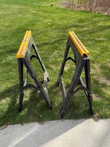Pair of Folding Sawhorses