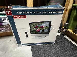 TruTech 19 HDTV & DVD & PC Monitor - 3-In-1 LCD Display