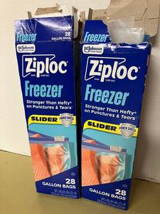 Ziploc Freezer Gallon Slider Bags