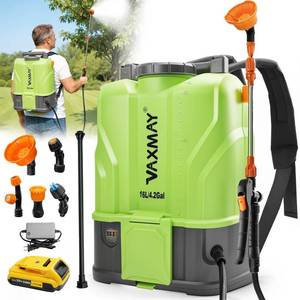Vaxmay Battery Powered 4.2 Gallon Backpack Sprayer