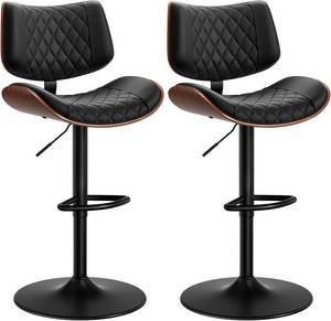 FevorFurn Set of 2 Swivel Bar Stools