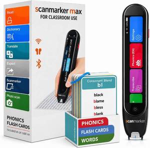 Scanmarker Max Reading Pen and Phonics Cards Bundle