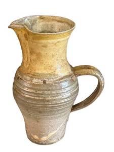 K - Stoneware Pitcher - 9 in High - Rustic Handmade Jug