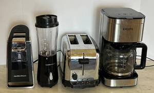 K - Krups Coffee Maker & Hamilton Beach Blender & 2-Slice Toaster